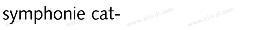 symphonie cat字体转换